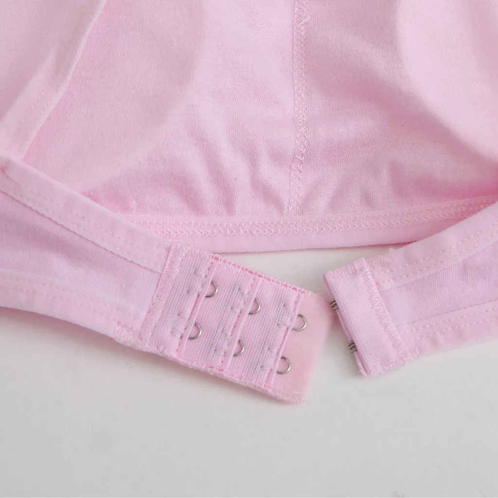 

Kids Girls Training Bra Adjustable Bra Vest Children Underclothes Undies Clothes Kids Wireless Solid Cotton Underwear Young Girl