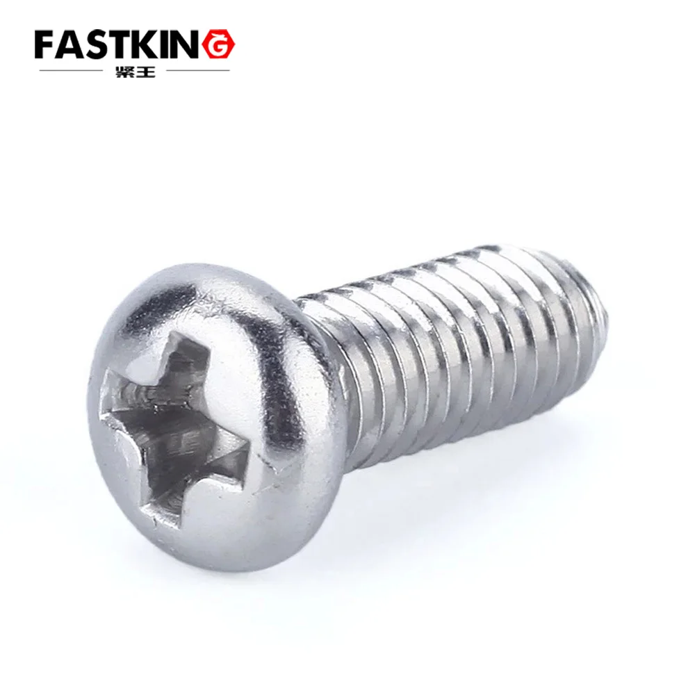 

100pcs M1.4 M1.6 M2 M2.5 M3 M4 M5 DIN7985 GB818 Nickel Plated Cross Recessed Round Pan Head Screws Phillips Screws