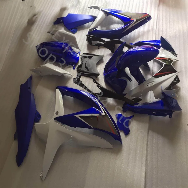 Мотоциклетный комплект обтекателей для suzuki injection gsxr 600 750 08-10 синие черные белые