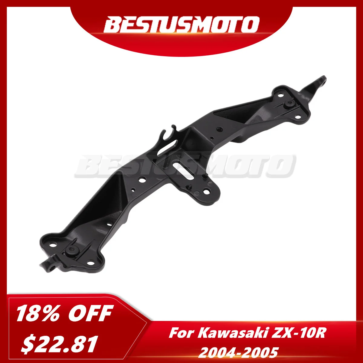 

Motorcycle Accessories Aluminum Headlight Upper Fairing Bracket Stay For Kawasaki Ninja ZX-10R ZX10R 2004 2005