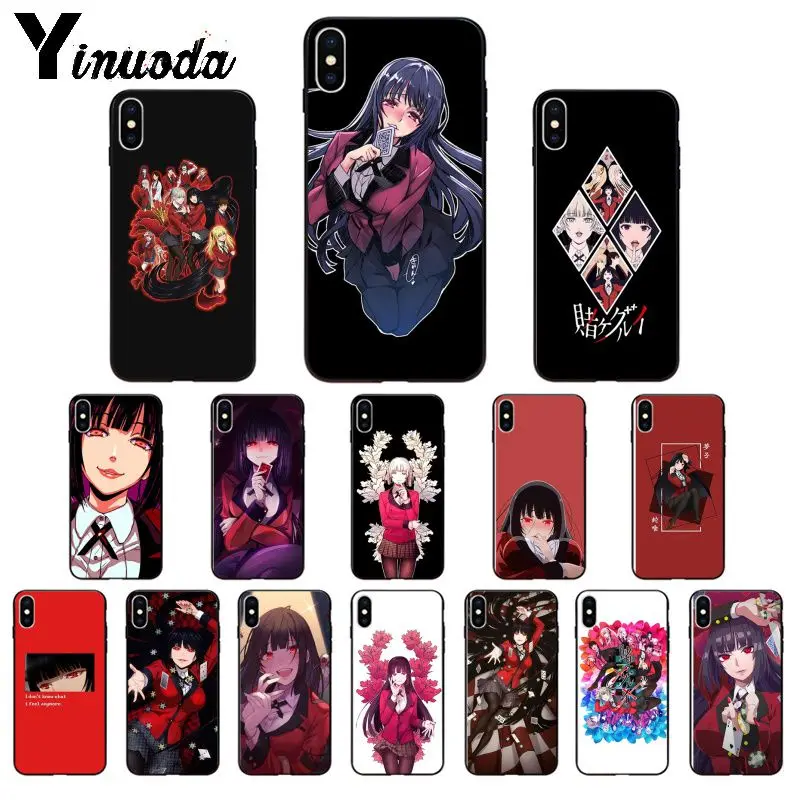 

Yinuoda Japanese Anime Kakegurui Jabami Yumeko High Quality Phone Case for Apple iPhone 8 7 6 6S Plus X XS MAX 5 5S SE XR Cover