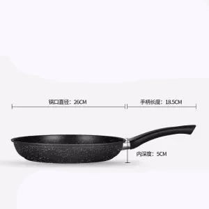 26cm dual purpose Сковорода антипригарная сковорода без масла дымовой горшок Бытовая маленькая сковорода универсальная индукционная плита газовая плита сковорода кухонный горшок - Цвет: 26cm dual purpose