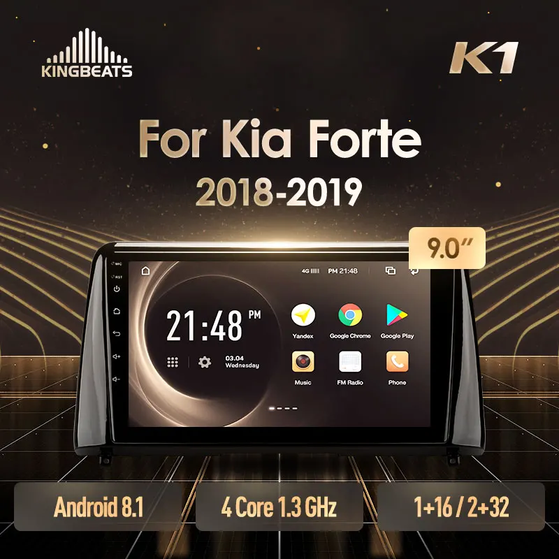 KingBeats штатное головное устройство For Kia Forte 2018 2019 GPS Android 8.1 автомагнитола на андроид