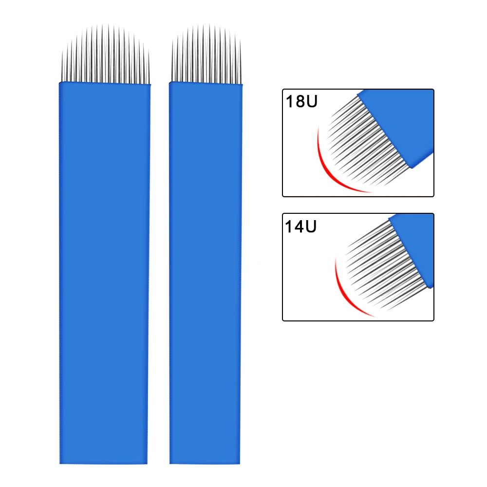 20 шт. перманентные иглы для макияжа ручные бровей лезвия 3D вышивки микроблейдинг