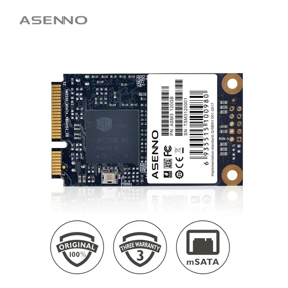 Asenno msata SSD 120 ГБ 480 ГБ Внутренний твердотельный диск SSD msata 240 ГБ HDD SATA для ноутбука hp