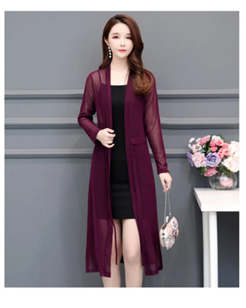 2019 корейская версия фонарь рукав весна осень длинный секционный свитер женский