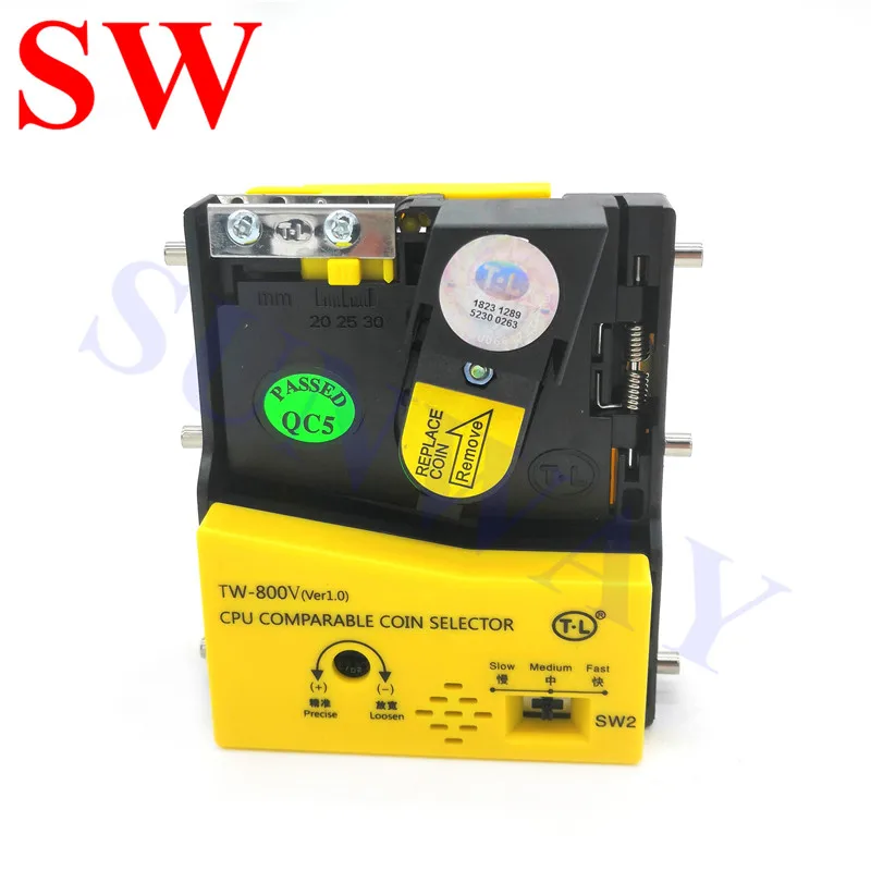 

TW-800V coin acceptor Vertical Advanced CPU comparable Coin selector arcade game accessories Vertical Coin validator