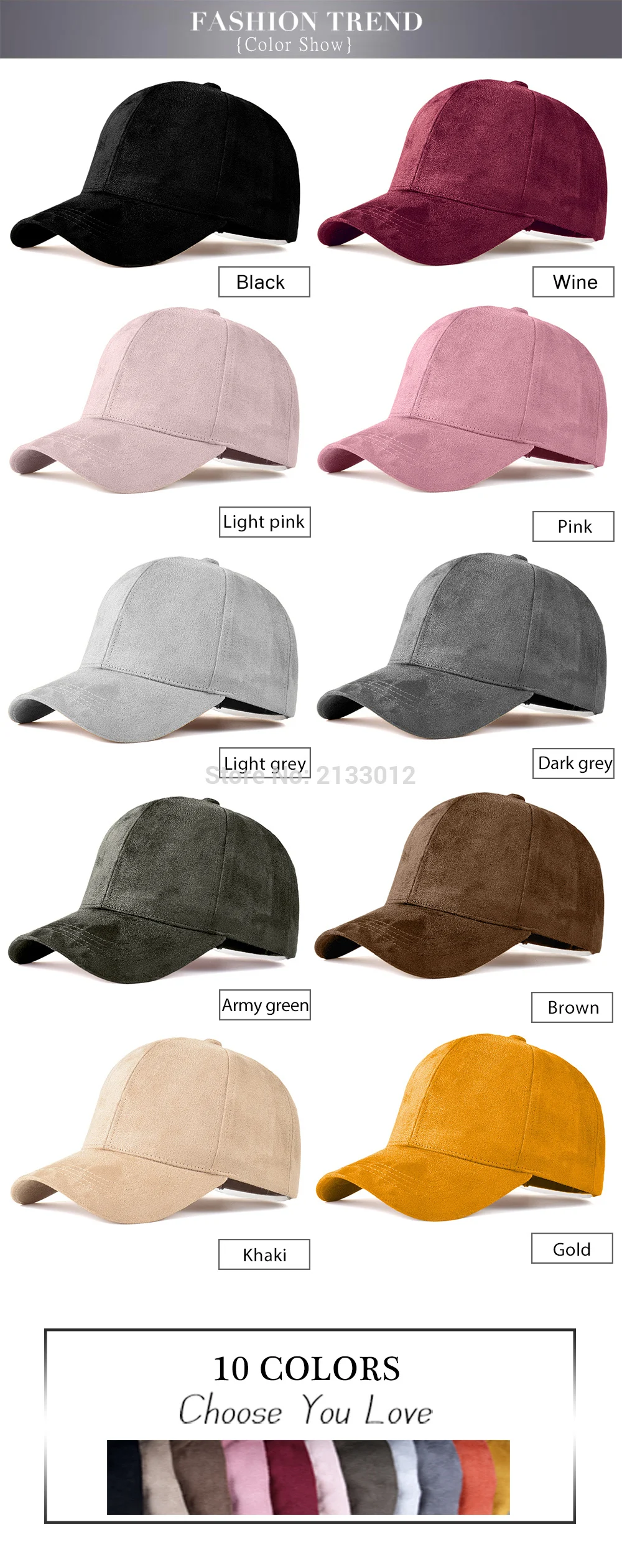 

Fashion Brand snapback Baseball Cap Women Gorra cap Street Hip Hop Caps Suede Hats for Ladies Black Grey Baseball cap