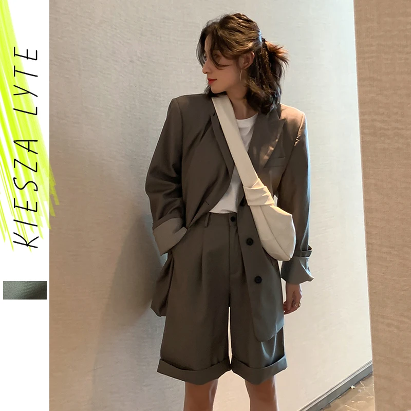 Женский брючный костюм High Street Новая мода подиум Блейзер Куртка брюки длиной до