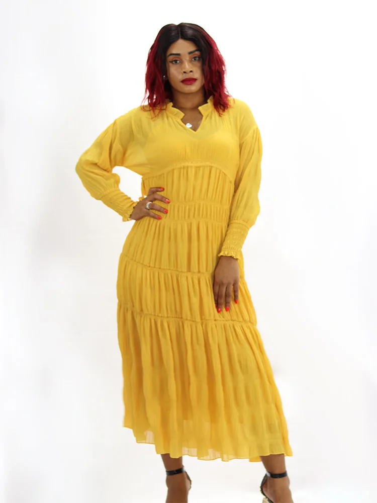 

Women Bohemian Dress 2021 Fashion Floral Print Long Dresses V Neck Baggy Loose Pullover Korean Causal Maxi Robe Femme Vestidos