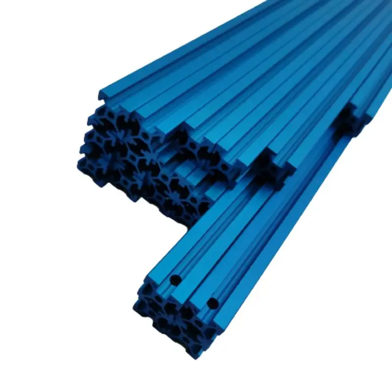 funssor voron 2 4 3d printer misumi hfsb5 2020 blue anodized extrusion frame kit blind joints for voron 2 4 voron extrusions free global shipping