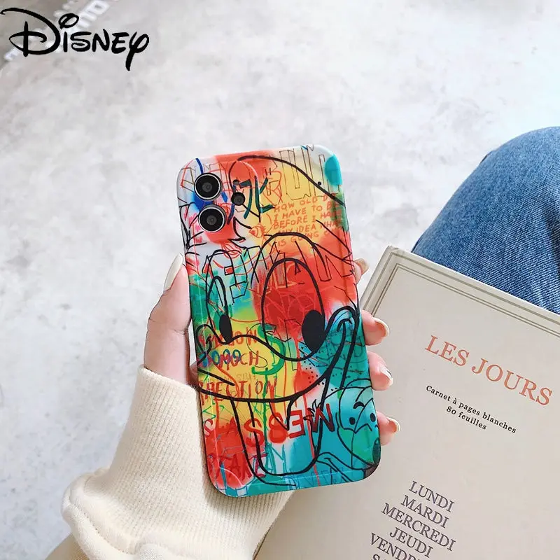 

Disney Mickey Silicone phone case for iphone13 13Pro 13Promax 12 12Pro Max 11Pro X XS XR 7 8P Fashion Graffit protective cover