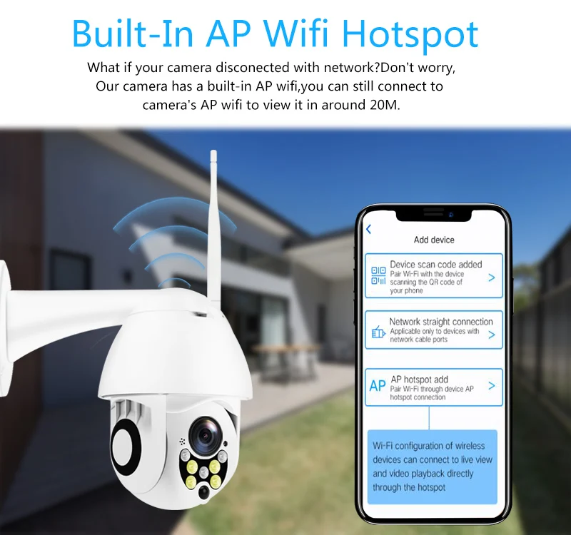 IP камера YCC365 Plus беспроводная 1080P PTZ Wi Fi 4 кратный зум|Камеры видеонаблюдения| |