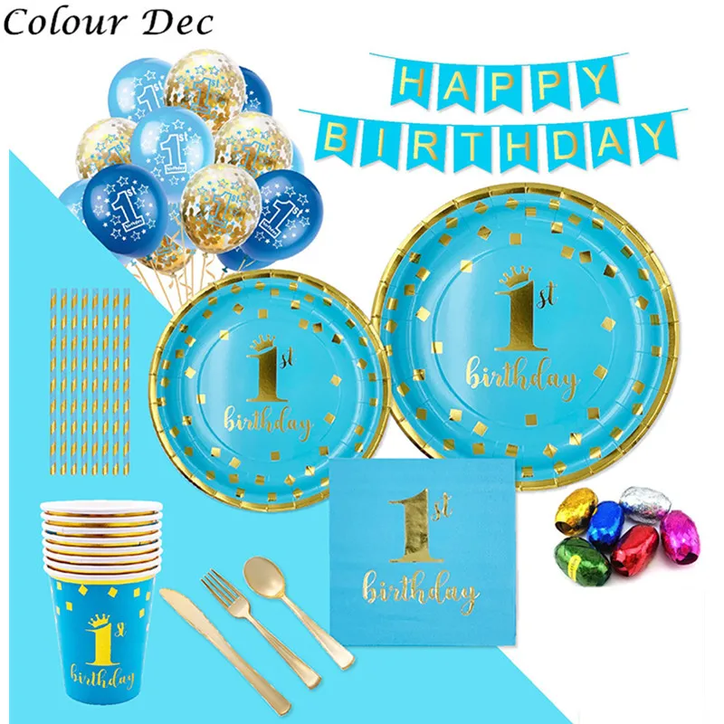 Детские Любимые товары для украшения дня рождения одноразовая