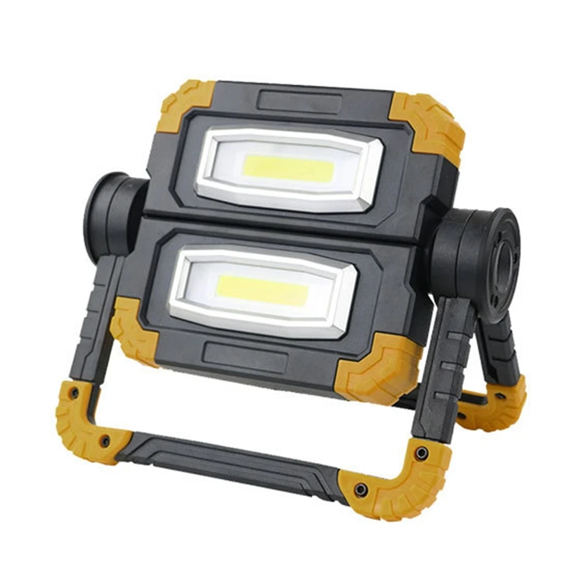 

LED Work Light Rechargeable Folding Flood Light 20W 1500LM Portable Outdoor Stand Work Lights with Rotation
