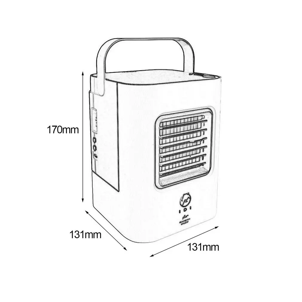

Portable Bladeless Fan Mini Home Office Air Conditioner Fantastic Cool Air Conditioning Fan Negative Ion Air Cleaner