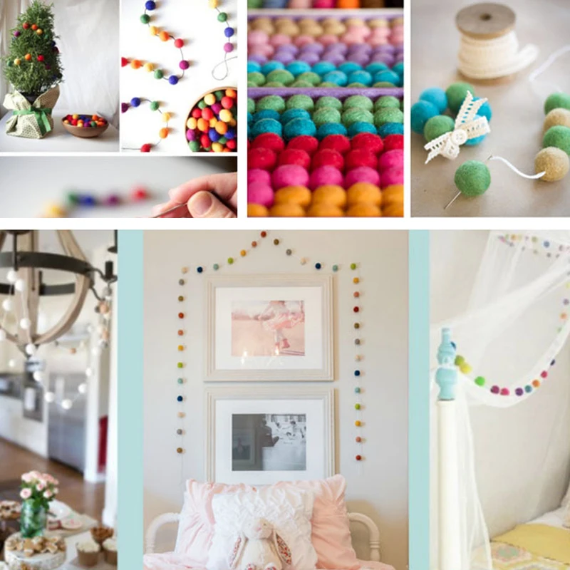 10 шт. Горячие войлочные шарики круглые шерстяные сделай сам ручной работы