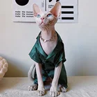 Одежда для кошки сфинкса, роскошная шелковая одежда для кошек, сфинкса, мягкая удобная одежда сфинксу для сна, котят, одежда для кошек без волос, пальто