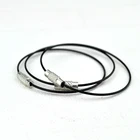 Горячая продажа 10 шт.Партия 1 мм черный браслет 9 дюймов стальной проволочный кабель Шнур Веревка Цепь чокер для самодельных ювелирных изделий Аксессуары оптом