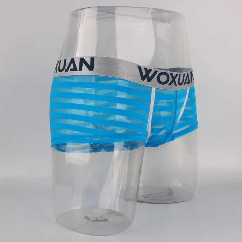 AIIOU Для мужчин сексуальные Прозрачные Нижнее белье Ракушки трусы боксеры с