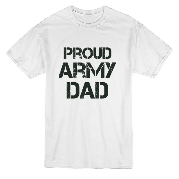 

Proud Army Dad Graphic Men's White T-shirt