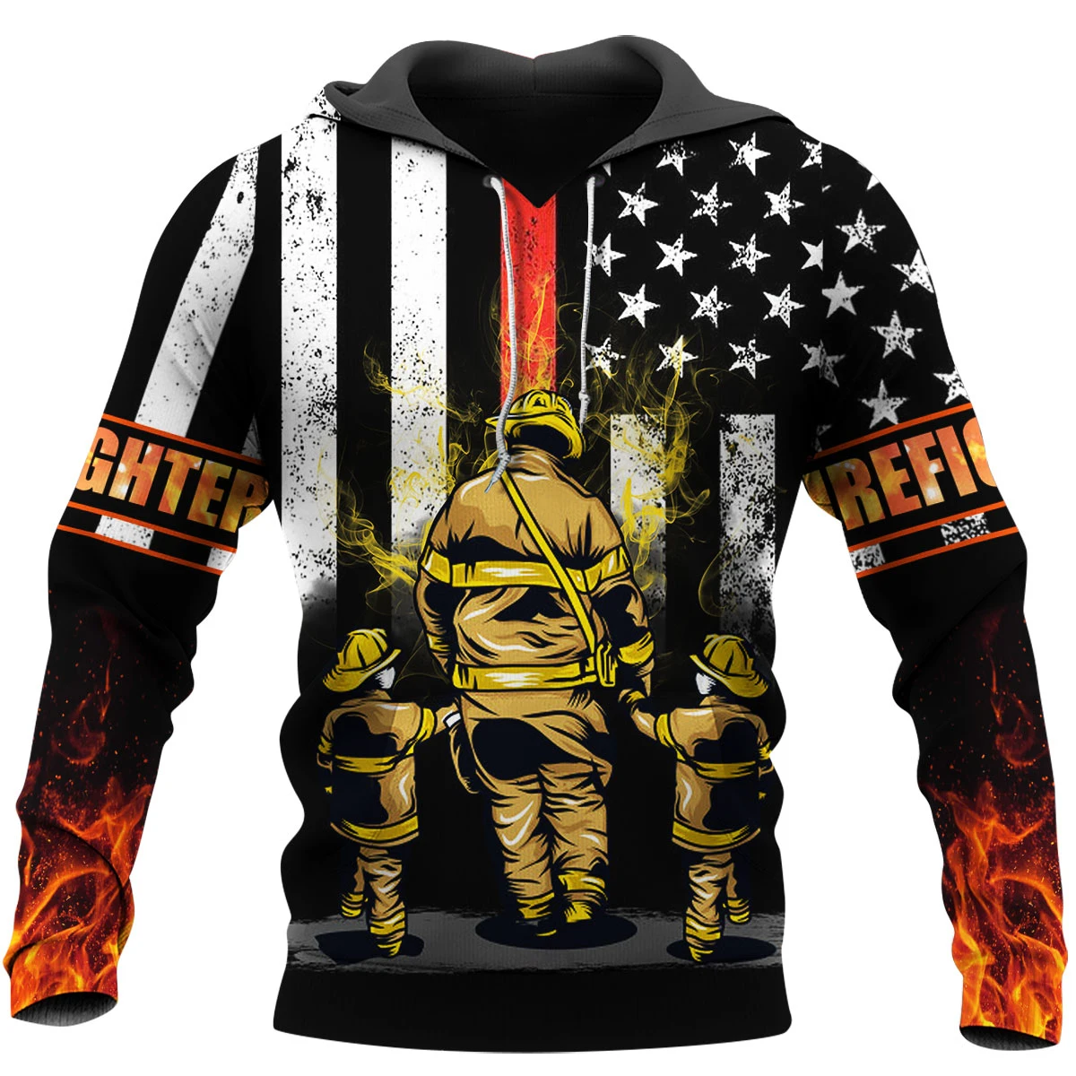 

2021 Brave Firefighter 3D All Over print suit new fashion autumn sweatshirt/hoodie/zipper hoodie unisex fun streetwear