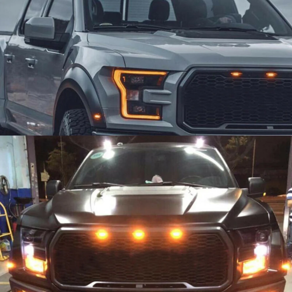 

Сменный светодиодный светильник, пластиковый, янтарный, B33323, для Ford F-150 F150 2010-2018