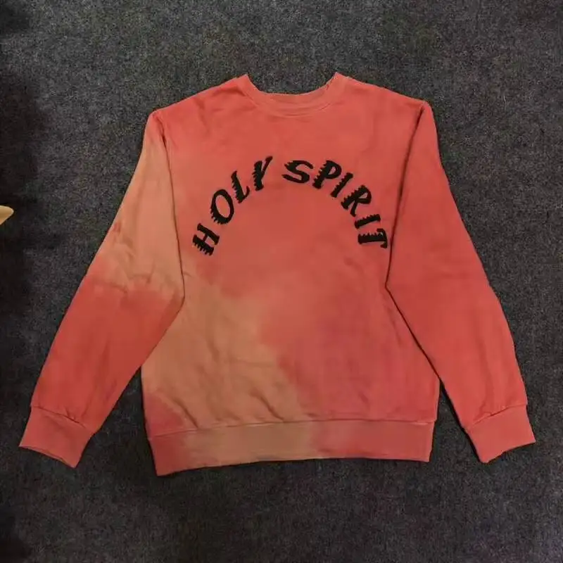 KANYE WEST CPFM Толстовка для мужчин и женщин SUNDAY SERVICE HOLY SPIRIT Tie Dye толстовка с вырезом лодочкой и капюшоном - Цвет: pic color 31