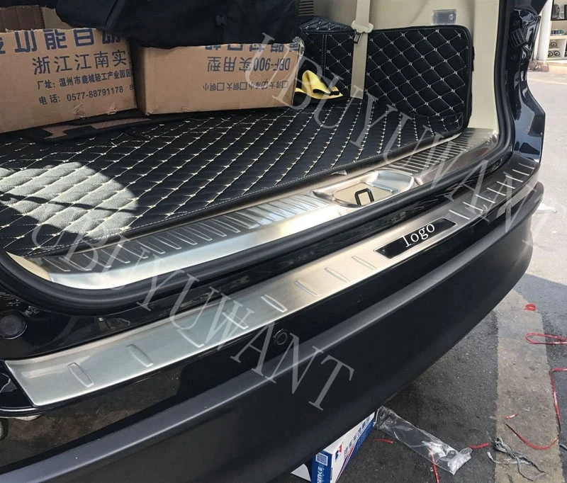 Для Toyota Highlander 2 шт. защита заднего багажника порога Защита от царапин отделка из нержавеющей стали аксессуары для стайлинга автомобилей