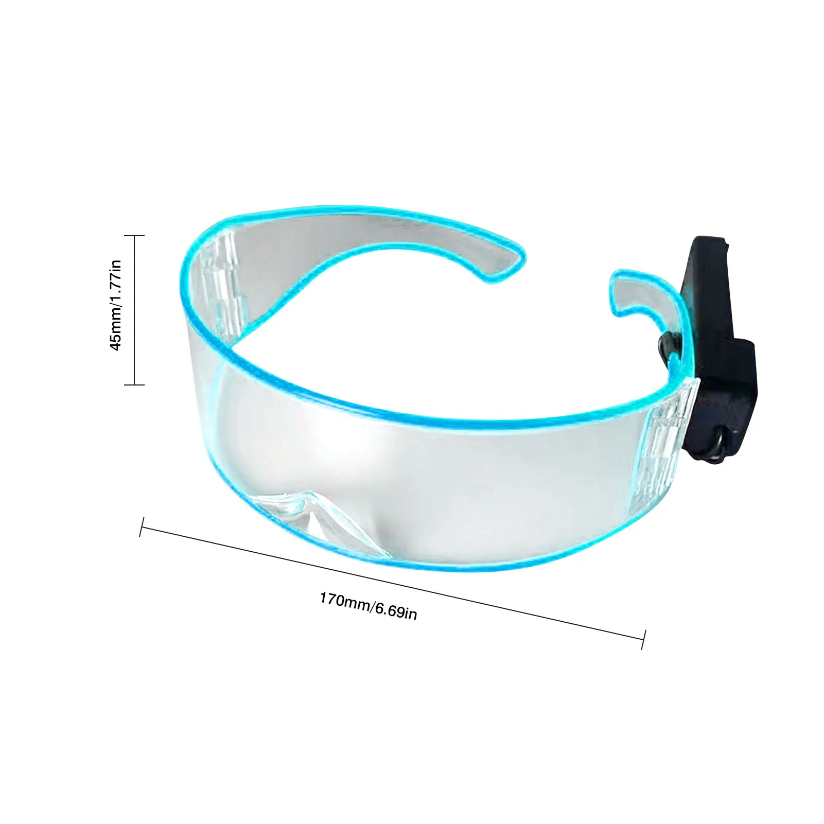 

LED Glasses Neon Luminous LED Glasses Light Up EL Wire Glasses With Light Led Costume DJ Glasses Halloween Party Decoration