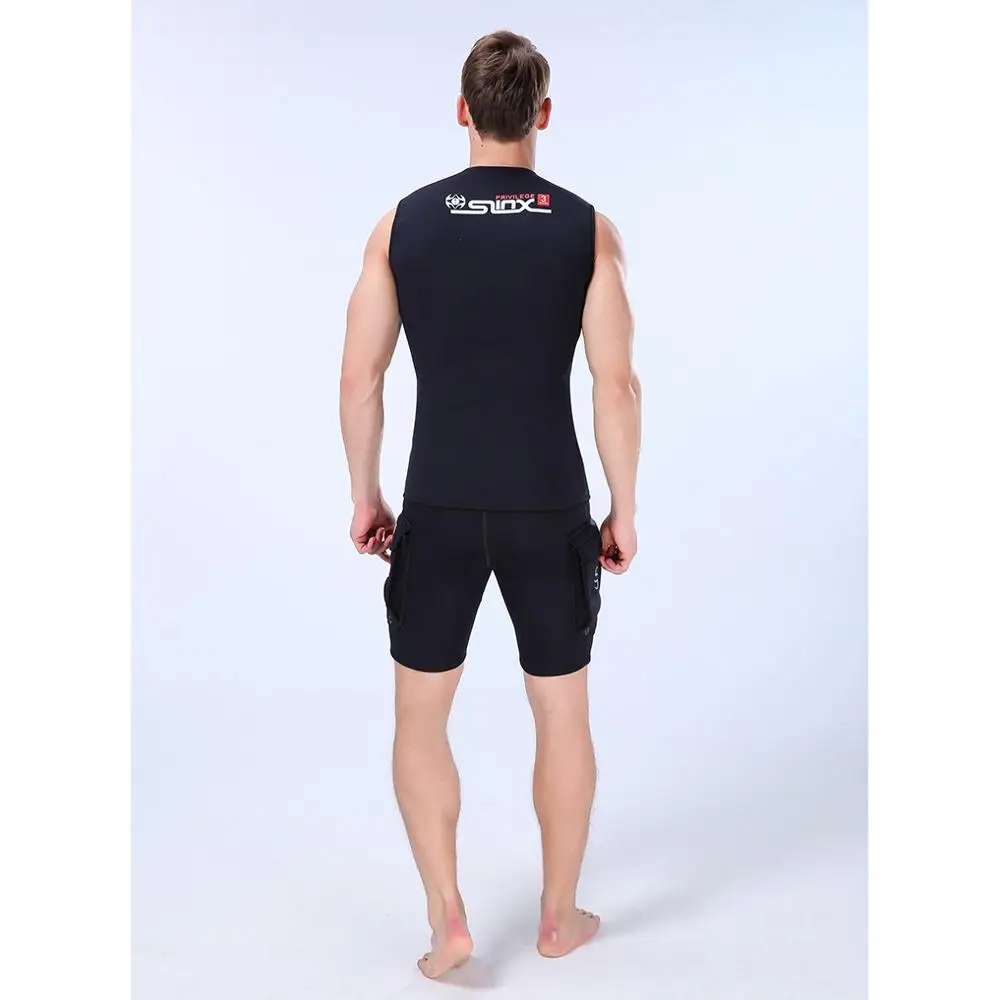 Мужские и женские гидрокостюмы высококачественный неопреновый жилет на молнии 3