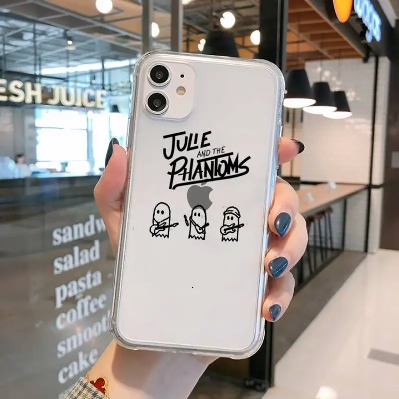 

American TV Julie and the Phantoms Phone Case Transparent for iPhone 11 12 mini pro XS MAX 8 7 6 6S Plus X 5S SE 2020 XR