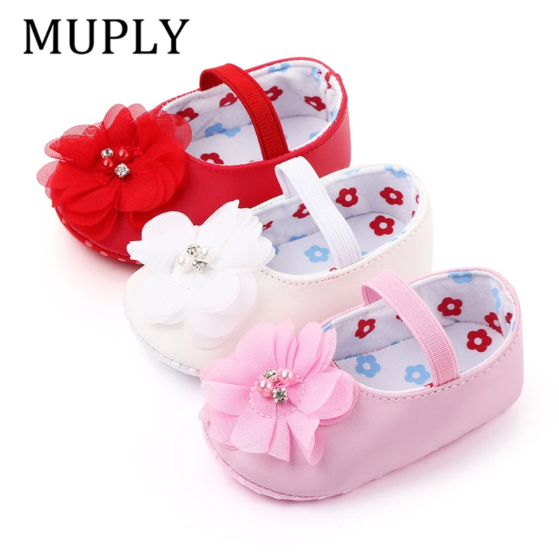 

Spring Autumn Newborn Baby Shoes Baby Girls Soft Soled Casual Crib Shoes Floral Infant Toddler Prewalker Patchwork Shoes 0-18M