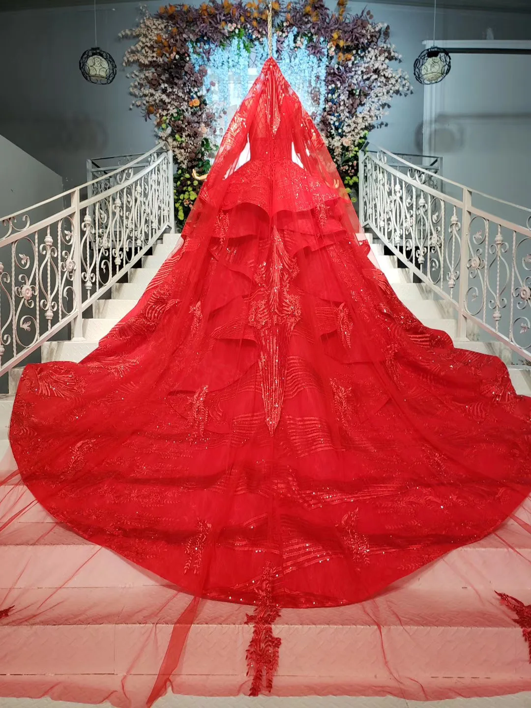 Красное бальное платье Quinceanera роскошное Атласное Пышное Платье с изысканной