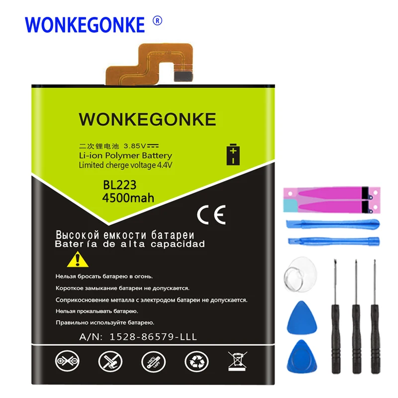WONKEGONKE BL223 Аккумулятор для Lenovo Vibe Z2 Pro K920 K80 K80M K7 батареи батарея|Аккумуляторы