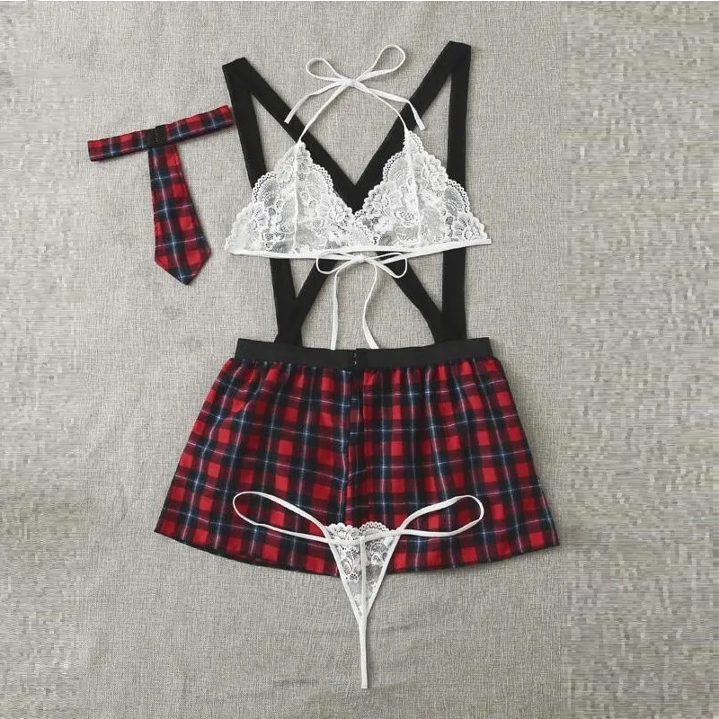 Женское сексуальное нижнее белье школьная форма сексуальная одежда комплект с