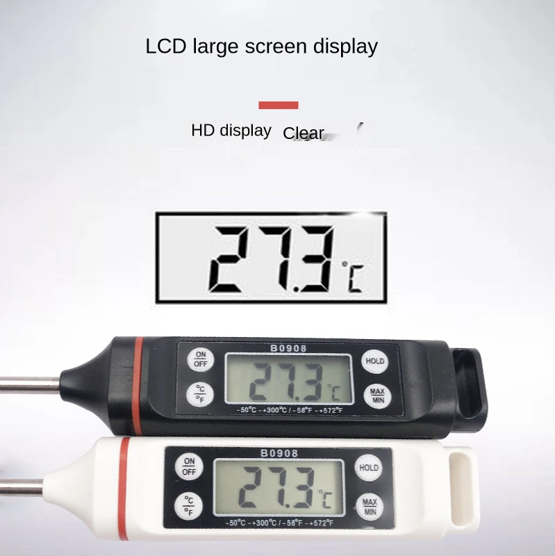 Новый термометр быстрый для воды барбекю гриля кухни молока порошка кофе пищевой