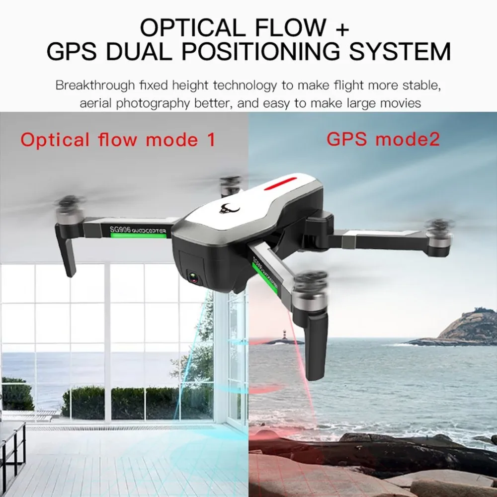 SG906 gps 5G wifi FPV RC Дрон 4K бесщеточный селфи Дроны с камерой HD RC Квадрокоптер складной RC Дрон+ battey