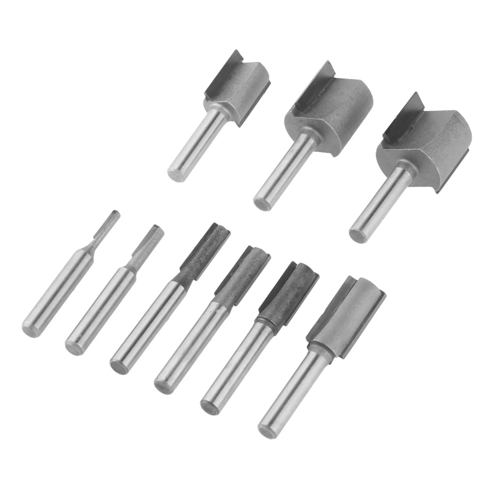 

1Pc 1/4 Inch Shank Cleaning Bottom Straight Router Bit Woodworking Tools Two Flute Endmill Milling Cutter for Wood Cutting Tools