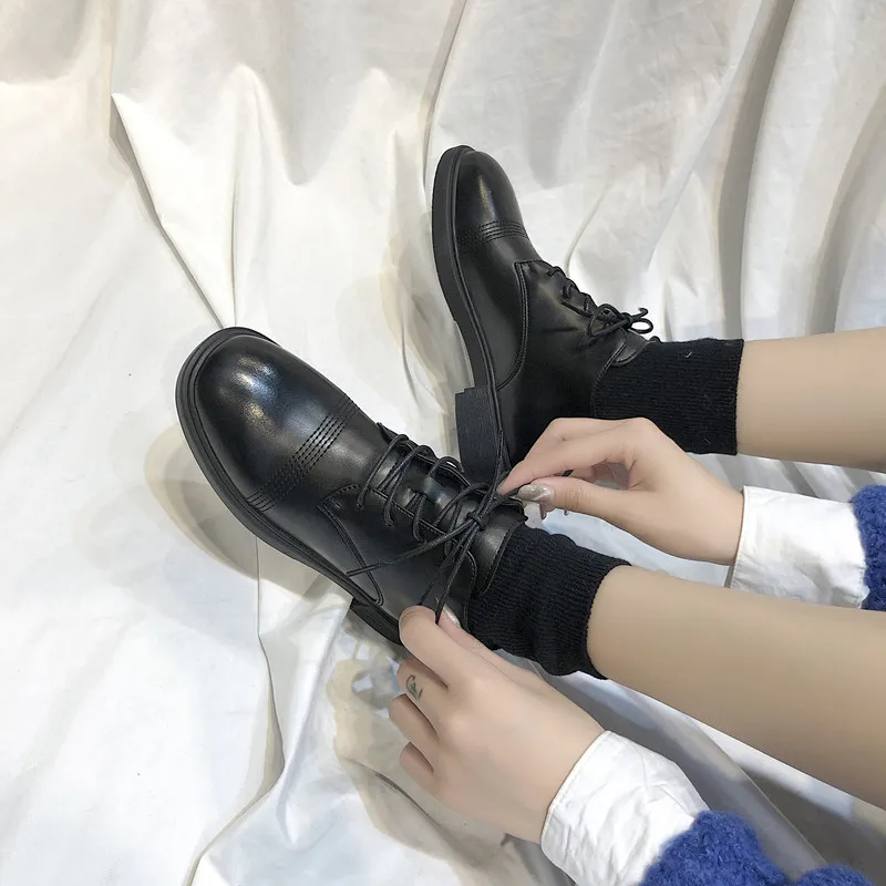 Высококачественные оксфорды Женские классические туфли на плоской платформе из