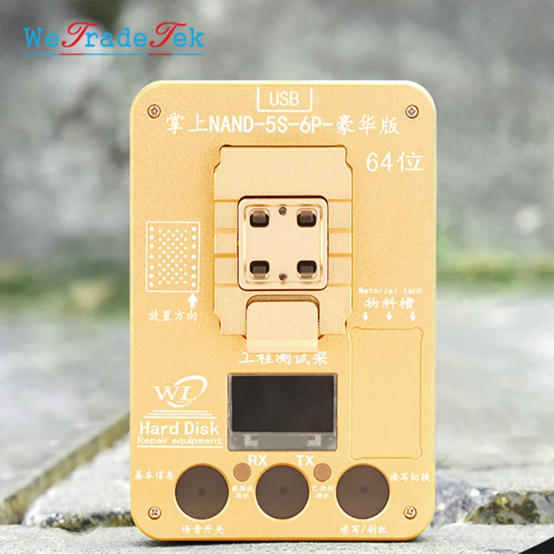 WL PCIE NAND Programmer испытательное приспособление для телефона X 8P 8 7P 7 6SP 6P SE 5