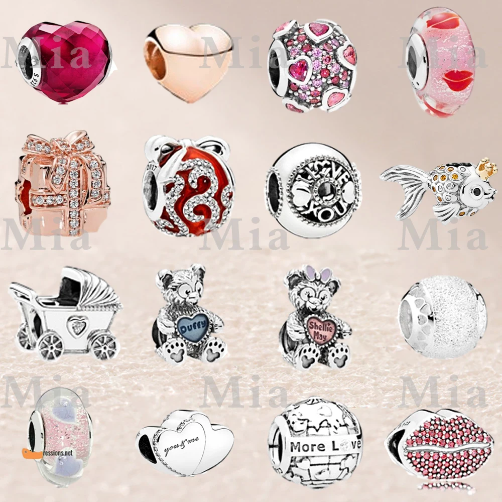 

Fahmi 2020 New Popular 100% 925 Sterling Silver Rose Gold Charm Beads25 Fashion Original Jewellery For Women Party Wedding Gift