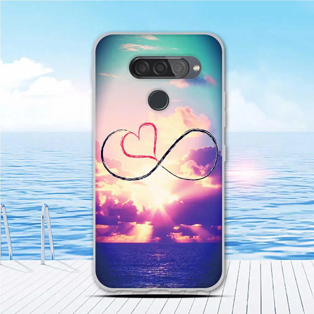 Чехол для LG Q70 силиконовый мягкий чехол из ТПУ милый телефона Q7 0 задняя крышка
