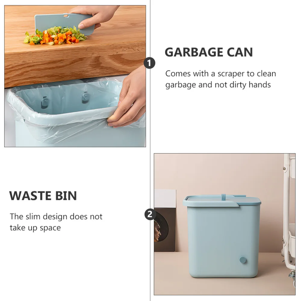 1 шт. бытовой мусорный бак настенный мусорное ведро защита от ударов при падении с