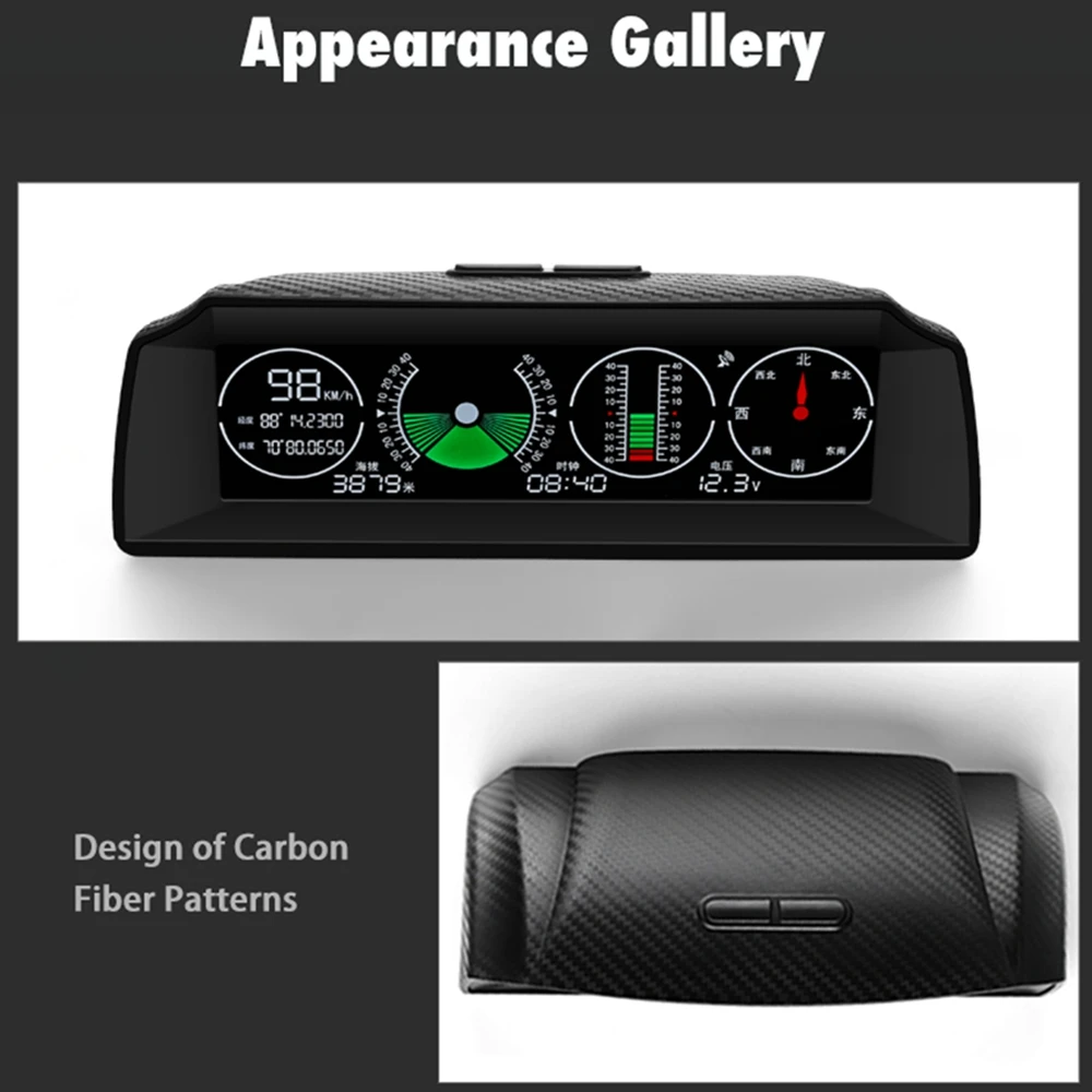 Новый Go 2 Gps Автомобильный дисплей измеритель скорости наклона компас