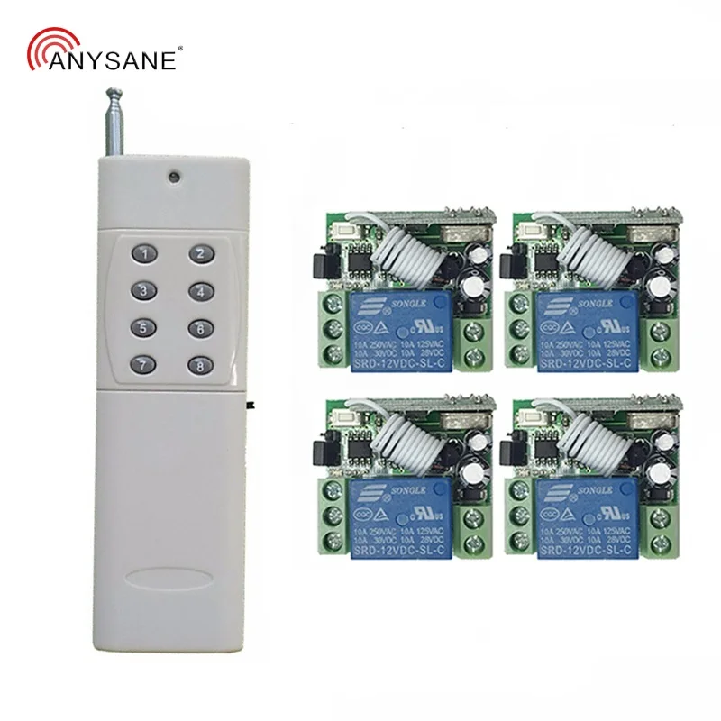 Универсальный 433 МГц переключатель дистанционного управления DC12V RF релейный