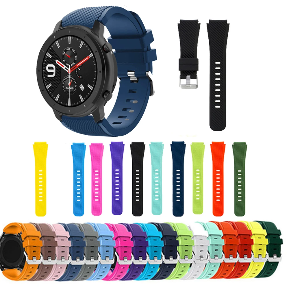 Ремешок силиконовый для Huami Amazfit GTR 47 мм сменный Браслет наручных часов умные