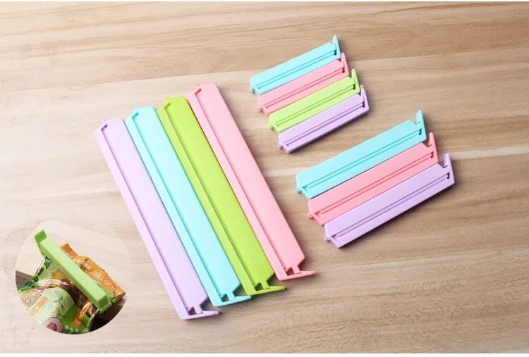 12 шт. пищевой уплотнительный зажим карамельный цвет влагостойкий пакет с зажимом