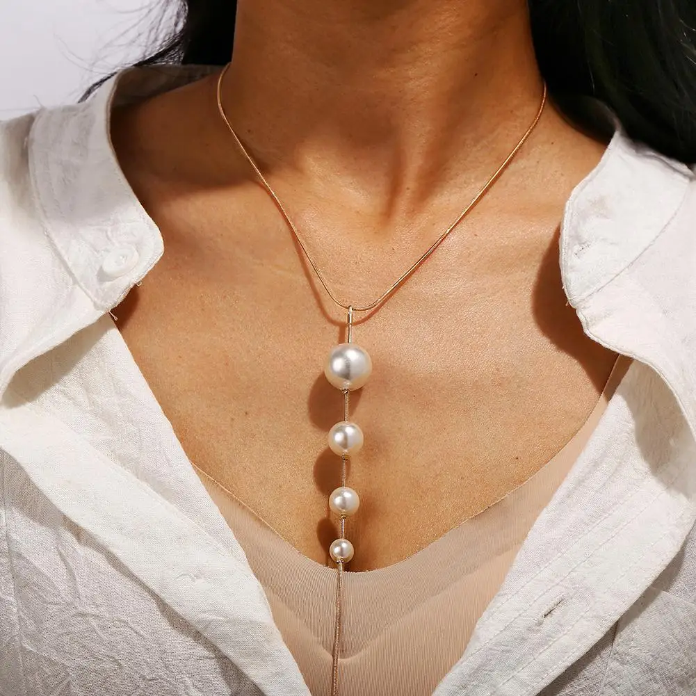 Женское элегантное ожерелье с цепочкой Новое модное регулируемое милое