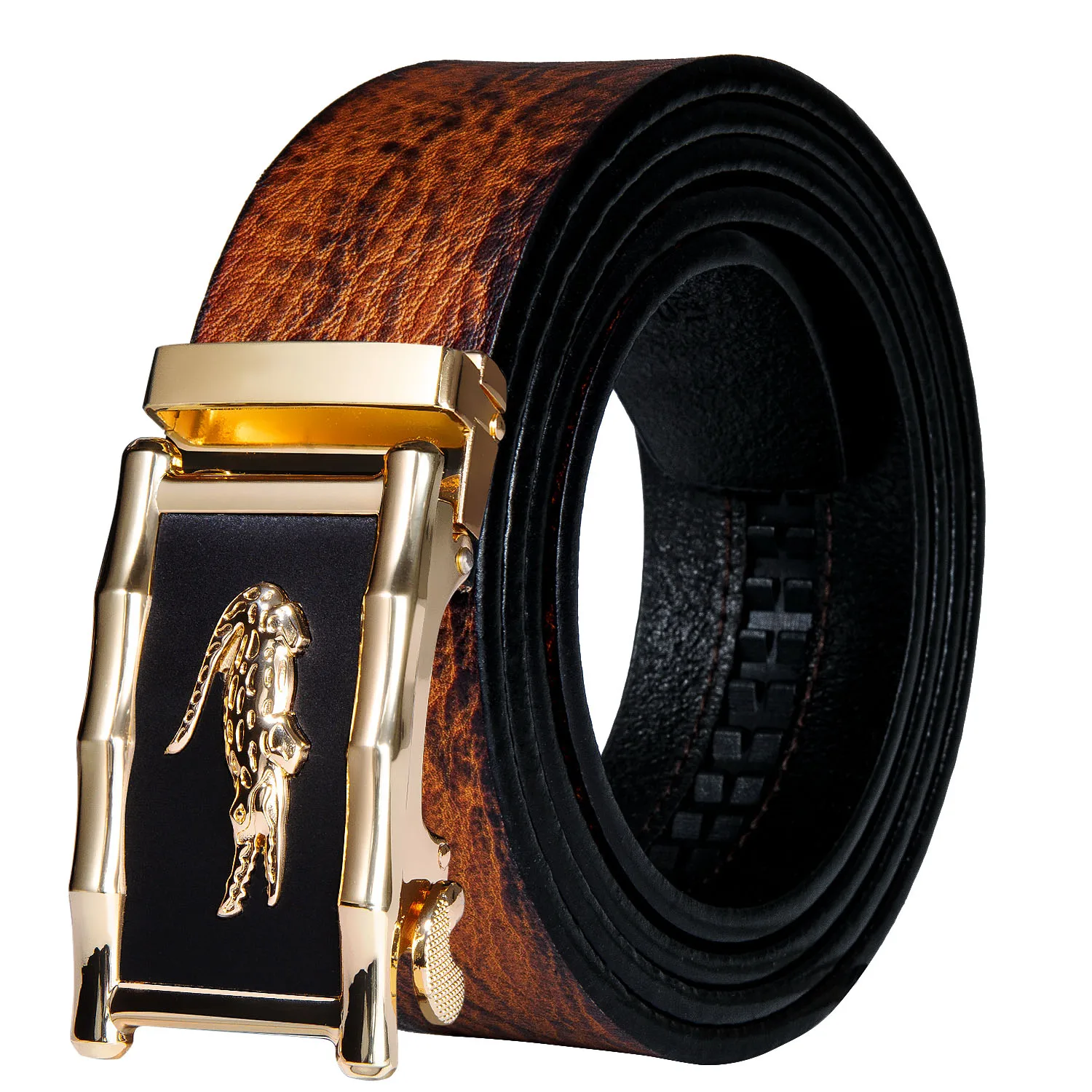 Мужской ремень из коровьей кожи брендовые модные ремни с автоматической пряжкой